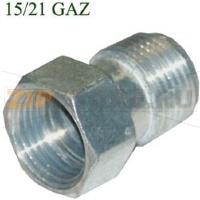 RACCORD GAZ DROIT 1/2 F-1/2 M