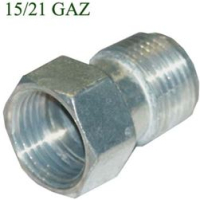 RACCORD GAZ DROIT 1/2 F-1/2 M