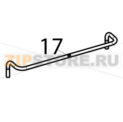 Support for basket Tecnoinox FR4FE7 Support for basket Tecnoinox FR4FE7Запчасть на деталировке под номером: 17