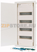 Панель распределительная, 4-рядная, дверь из стали плоская Eaton KLV-48HWS-F