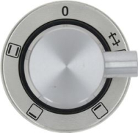 SWITCH KNOB BLACK ST./STEEL ML
