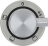 SWITCH KNOB BLACK ST./STEEL ML