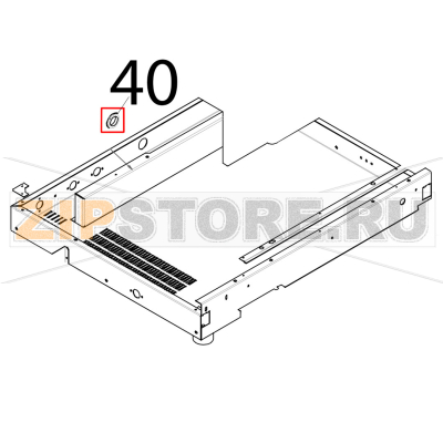 Gommino passacavo Ø: 32 mm Tecnoeka KF 1010 EV UD Gommino passacavo Ø: 32 mm Tecnoeka KF 1010 EV UDЗапчасть на деталировке под номером: 40