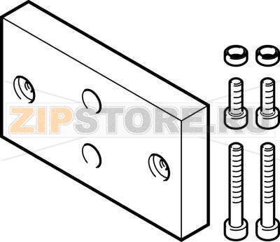 Комплект переходников Festo DHAA-G-Q11-25-B6/B17-25-20/40 