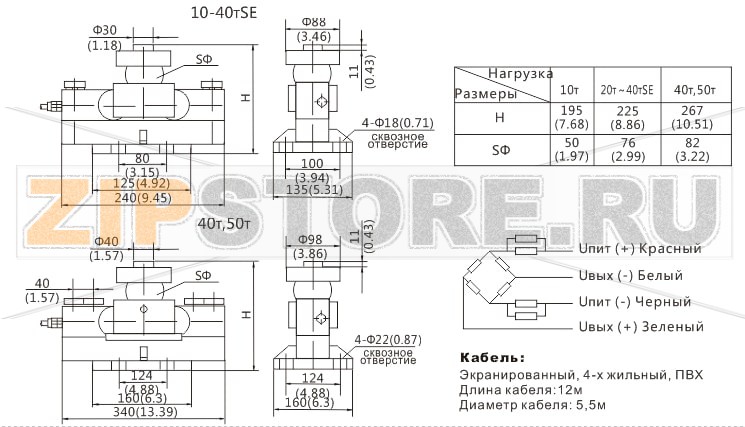 Тензодатчик Zemic HM9B-C3-30t-16B Тензометрический датчик веса балочный двухопорный Zemic HM9B-C3-30t-16BНагрузка: 30т Материал исполнения: сталь с никелевым покрытием Класс защиты: IP68