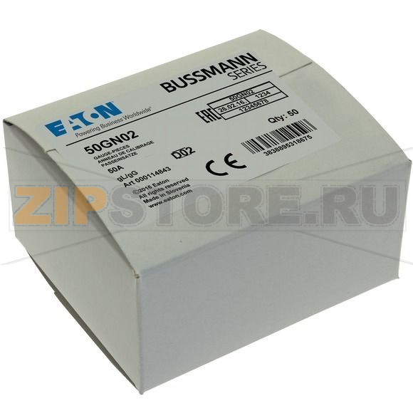 Контактный винт, 50 A, AC 400 В, D02, IEC, с цветовым кодом Eaton GAUGE PIECE DO2 50A 400V FOR E18 