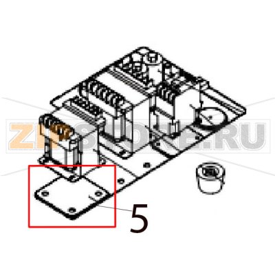 Bottom plate Hurakan HKN-VAC260 Bottom plate Hurakan HKN-VAC260Запчасть на деталировке под номером: 5
