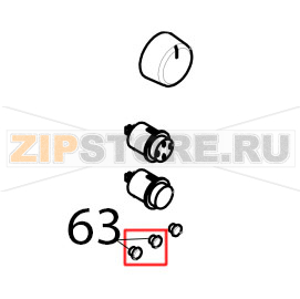 Gemma luce spia arancio Tecnoeka KF 965 Gemma luce spia arancio Tecnoeka KF 965Запчасть на деталировке под номером: 63