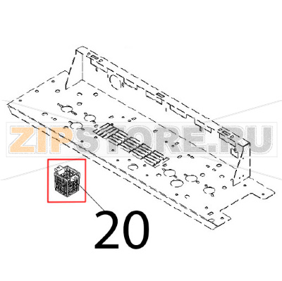 Filtro aria combustione Angelo Po FX101G2 Filtro aria combustione Angelo Po FX101G2Запчасть на деталировке под номером: 20
