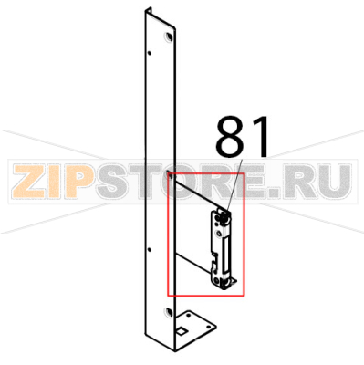 Portarullino sinistro Tecnoeka KF 965 Portarullino sinistro Tecnoeka KF 965Запчасть на деталировке под номером: 81