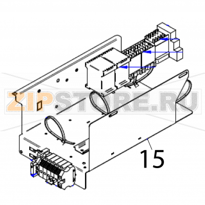 Electrial panel&#039;s base Fagor CO-110 DD Electrial panel's base Fagor CO-110 DDЗапчасть на деталировке под номером: 15Название запчасти Fagor на английском языке: Electrial panel's base CO-110 DD.
