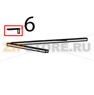 Lower holder Bartscher RT-78B-8 Lower holder Bartscher RT-78B-8Запчасть на деталировке под номером: 6