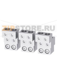 circular conductor terminal, adapter 4x240 for front CuAl cable main connection 3 units, fixed-mount. circ. br. accessory for circuit breaker 3WL10 / 3VA27 Siemens 3VW9011-0AL71