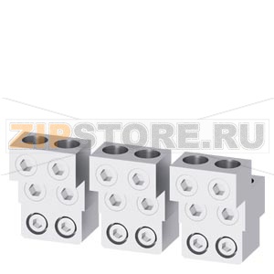 circular conductor terminal, adapter 4x240 for front CuAl cable main connection 3 units, fixed-mount. circ. br. accessory for circuit breaker 3WL10 / 3VA27 Siemens 3VW9011-0AL71 
