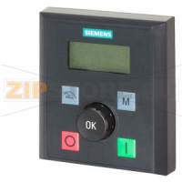 SINAMICS V20 BOP Размер: 76x85x30 (ШхВхГ) Siemens 6SL3255-0VA00-4BA1