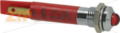 INDICATOR LIGHT LED RED 230V 