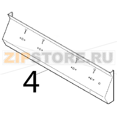 Cruscotto sup. comp. Angelo Po 1G0PEVTR Cruscotto sup. comp. Angelo Po 1G0PEVTRЗапчасть на деталировке под номером: 4