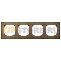 Рамка четырехместная, античная латунь ABB 2CLA857400A1201