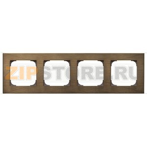 Рамка четырехместная, античная латунь ABB 2CLA857400A1201 