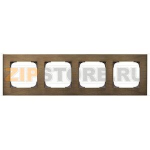 Рамка четырехместная, античная латунь ABB 2CLA857400A1201 