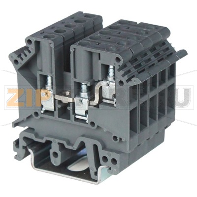 Клемма проходная, 3 контакта, серая CHIKU RTB 10-TWIN 