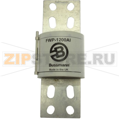 Предохранитель, 1200 A, AC 700 В, DC 700 В, 200 кА, 108x277 мм, UL Eaton 700V 1200A SEMI FUSE+IND 