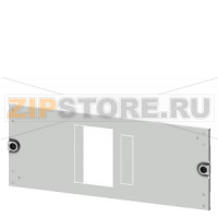 SIVACON S4 Masking frame SENTRON 3VA 3VA23 (up to 400 A) 3VA24 (up to 630 A) 3-pole Mounting position horizontal Fixed mounting, Plug-in socket Number of switches 1 Height 200 mm Width 600 mm Siemens 8PQ2020-6BA41
