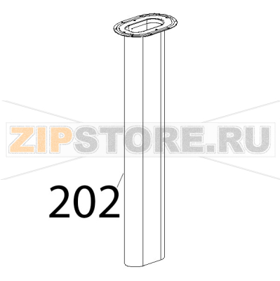 Canna scambiatore inox Unox XVC 515G Canna scambiatore inox Unox XVC 515GЗапчасть на деталировке под номером: 202