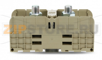 Stud terminal block; 300 mm?; with 2 stud bolts M16; 300,00 mm?; beige Wago 884-3000