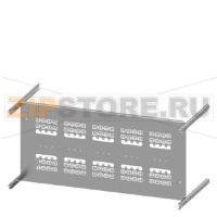 SIVACON S4 EBS SENTRON 3VA 3VA10 (100 A) 4-pole Upright mounting position Fixed mounting, Plug-in socket Number of switches 5 Height 350 mm Width 800 mm Branch height 350, 450mm Siemens 8PQ6000-8BA48