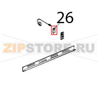 Controstaffa zincata porta C.T. Unox XVC 1005P Controstaffa zincata porta C.T. Unox XVC 1005PЗапчасть на деталировке под номером: 26