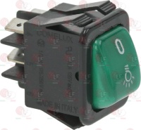 ЗЕЛЕНЫЙ ДВУХПОЛЮСНЫЙ ПЕРЕКЛЮЧАТЕЛЬ, 16А, 250В