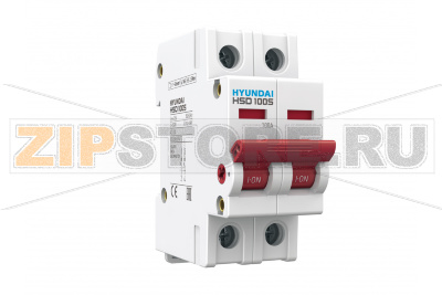 Выключатель нагрузки модульный 125 А, 2 полюса Hyundai Electric HSD100S2PDSS0000C00125_C 
