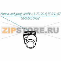 Мотор-редуктор NMRV63-25-56-0,75 B14-B7 Abat КПЭМ-160-ОМ2
