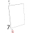 Internal glass lower hinge Unox XB 895