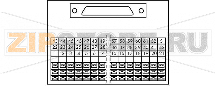 Интерфейсный модуль; HD-Sub-D; Розетка; 62-пол.; Трехуровневые клеммы PCB; в монтажном держателе; с экранированным соединением; 2,50 mm Wago 289-708 