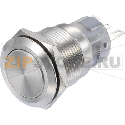 Кнопка 250 В/AC, 3 А, 1 x вкл/вкл, с фиксацией, IP65, 1 шт TRU Components LAS1-AGQ-11Z/S 
