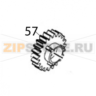 Core adapter gear Sato CT408LX TT Core adapter gear Sato CT408LX TTЗапчасть на деталировке под номером: 57Название запчасти на английском языке: Core adapter gear Sato CT408LX TT.