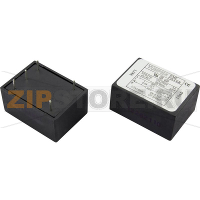 Фильтр подавления помех 250 В/AC, 3 A, 1.8 мГн, 41x30x20.3 мм, 1 шт Yunpen YF03T6 