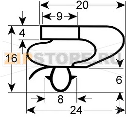 УПЛОТНЕНИЕ 595х460 ММ 