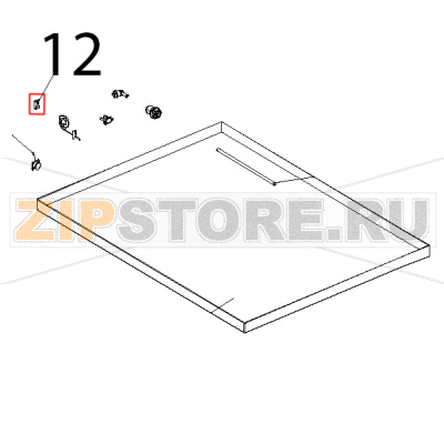 Guarnizione sonda DI temperatura NTC Unox XL 404 Guarnizione sonda DI temperatura NTC Unox XL 404Запчасть на деталировке под номером: 12