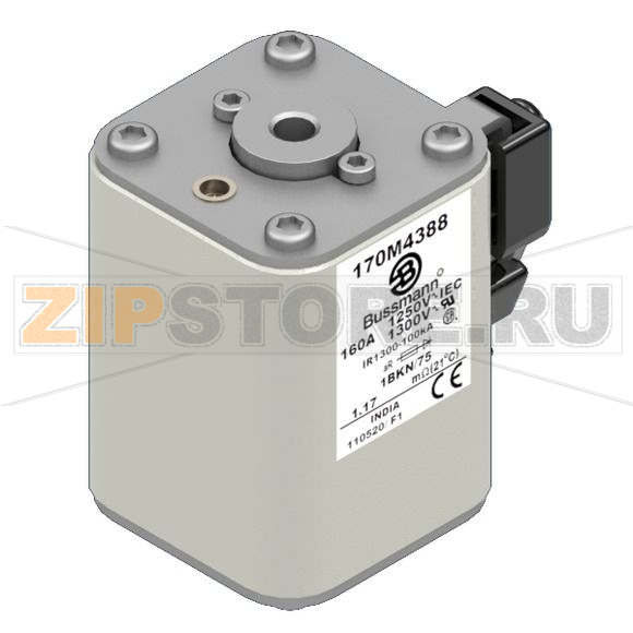 Предохранитель, 160 A, AC 1250 В, 100 кА, size 1, 53x69x74 мм, aR, IEC UL Eaton FUSE 160A 1250 