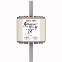 Предохранитель, 630 A, AC 690 В, 200 кА, DIN 1, 53x53x108 мм, aR, DIN, IEC Eaton FUSE 630A 690V