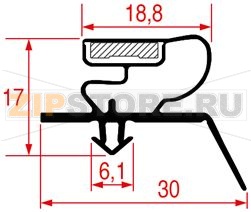 УПЛОТНИТЕЛЬ ВСТАВНОЙ 1075 - 2500 ММ 