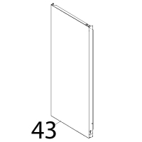 Fianco SX inox Unox XBC 905
