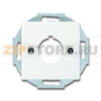 Накладка с суппортом для командно-сигнальных приборов, D=22.5 мм, белый бархат ABB 2CKA001724A4296