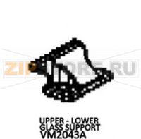 Upper - lower glass support Unox XBC 805E