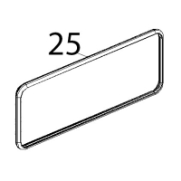 Guarnizione porta profilo 248 linemiss-XCH030 Unox XF 183