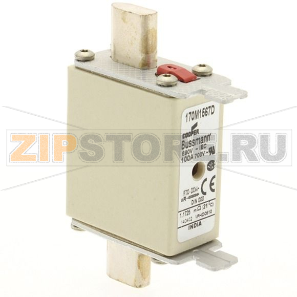 Предохранитель, 10 A, AC 690 В, 200 кА, DIN 000, gR, DIN, IEC Eaton FUSE 10A 690V gR DIN 000 HSDNH 