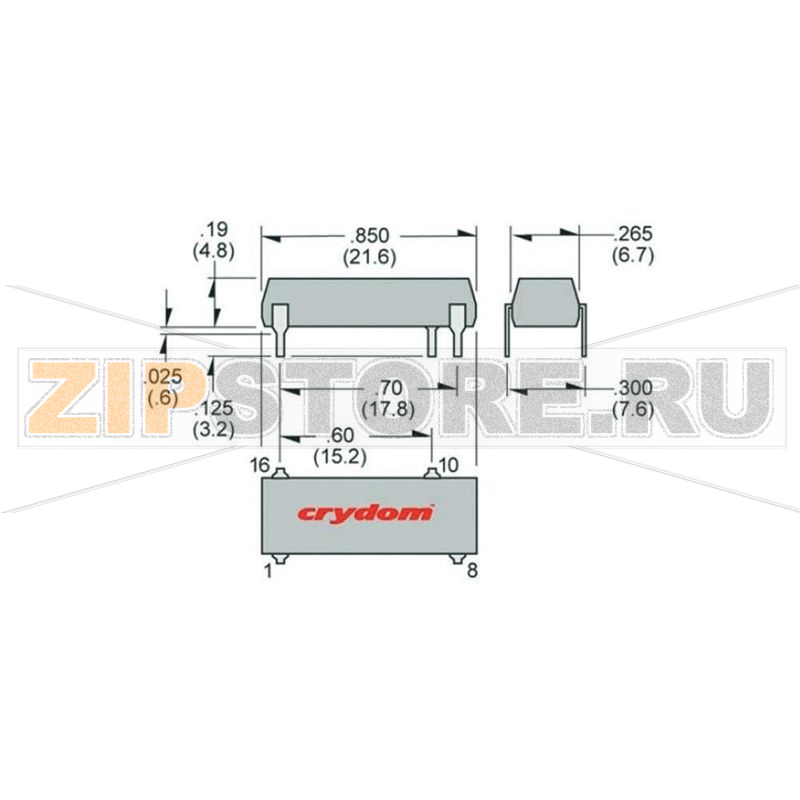 Реле твердотельное 1.5 А, 280 В/AC, 1 шт Crydom SDI2415 